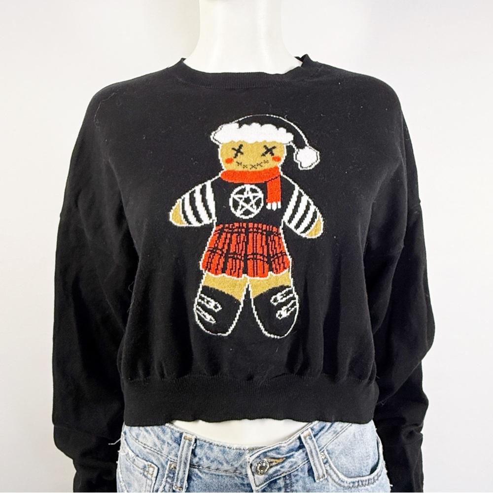 The Grave Girls Black Gingergoth Girl Sweater Size S Casual Christmas Gothic